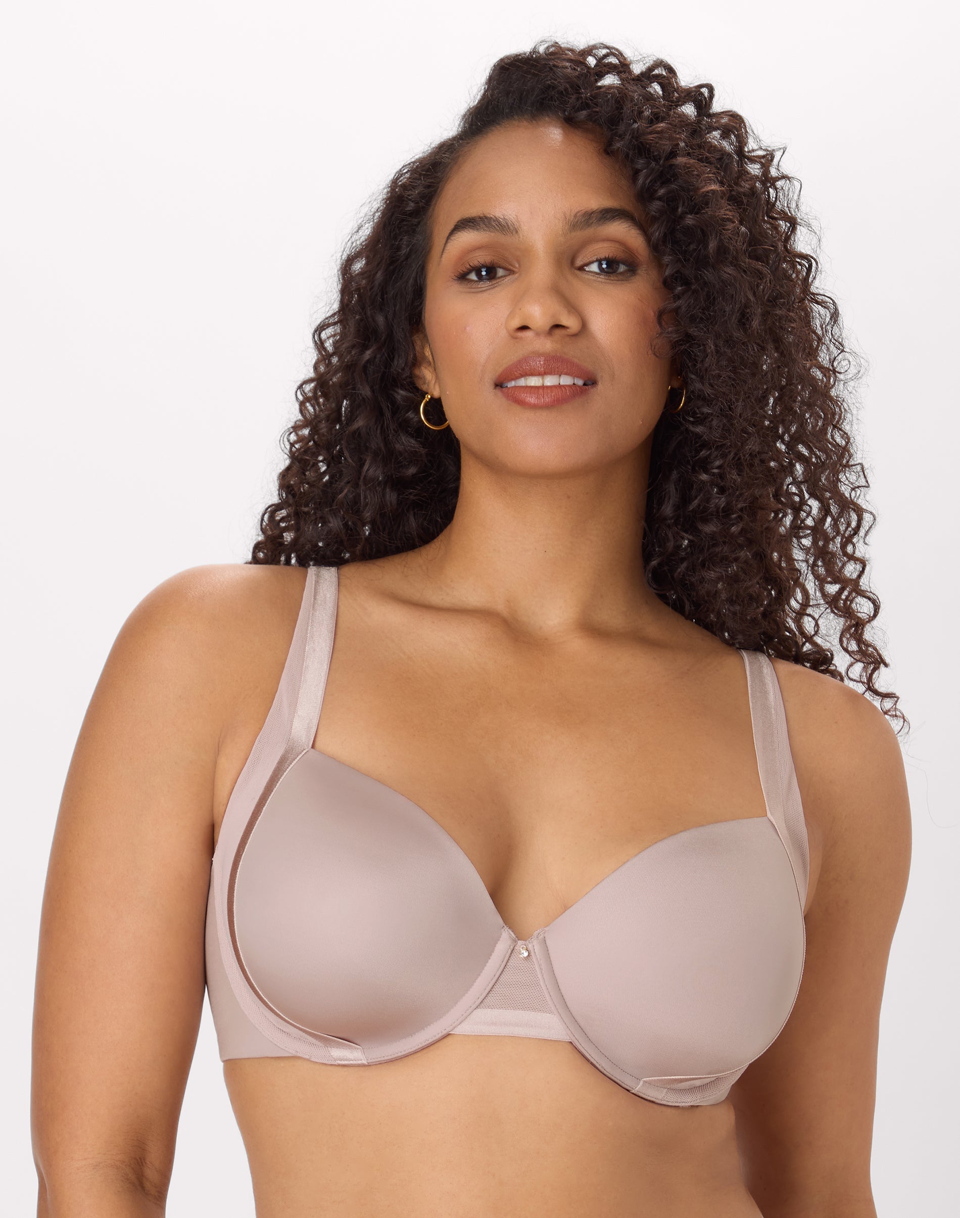 Bali Flawless Fit Women's Underwire Bra, Full-Coverage T-Shirt Gloss 38C
