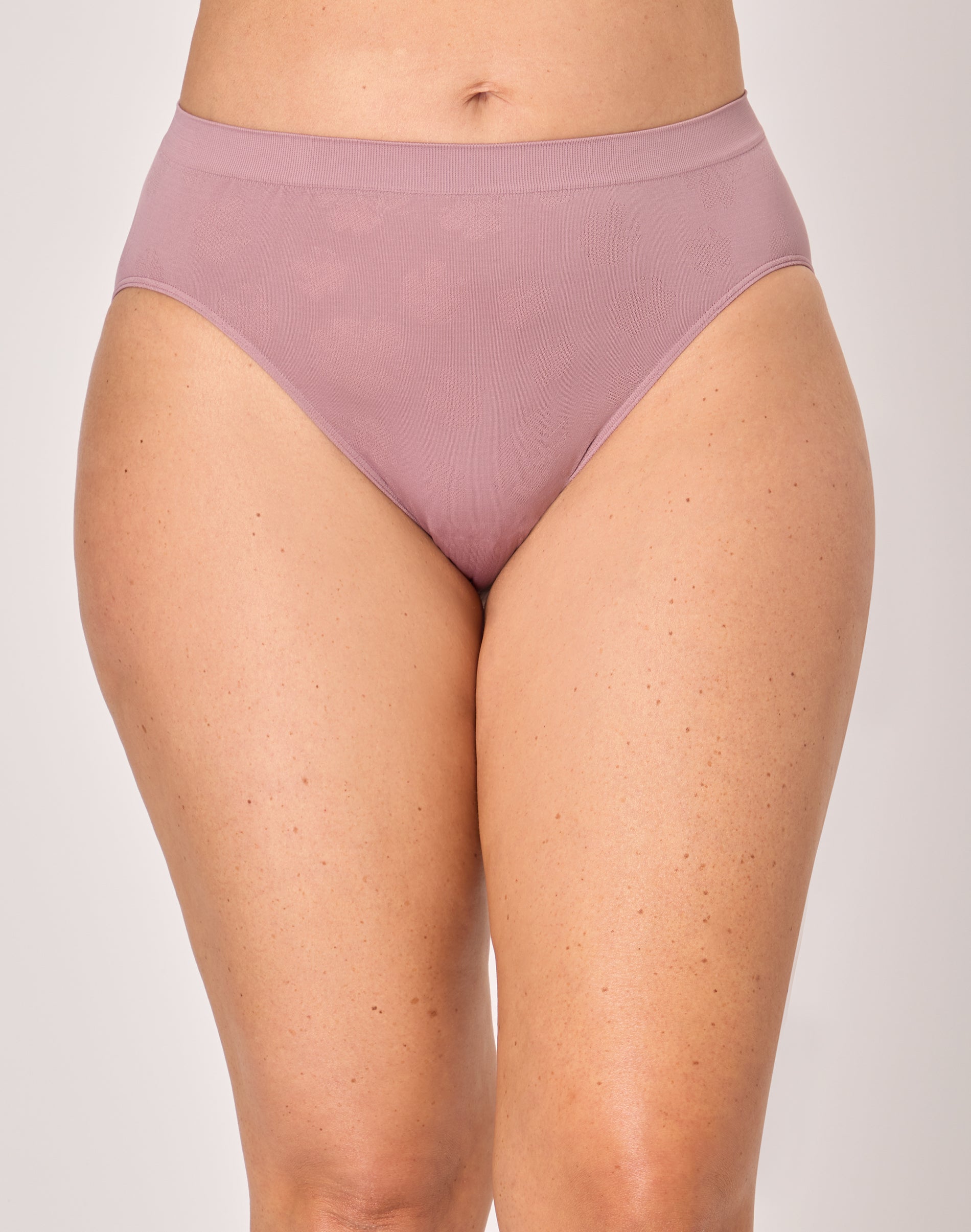 Bali Comfort Revolution Hi Cut Brief Smokey Purple Mauve Tropic 9 Women's