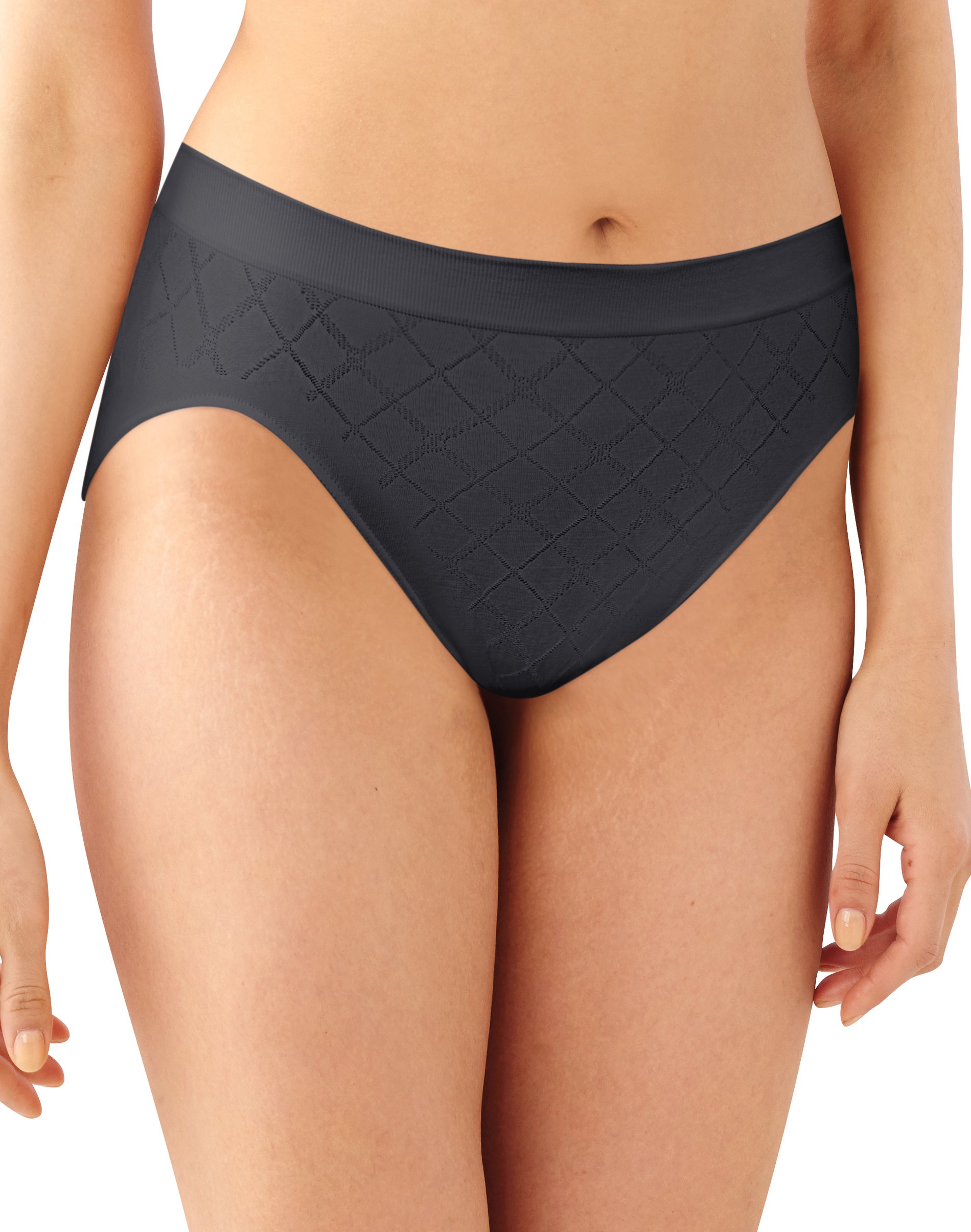 Bali Comfort Revolution Women's Microfiber Seamless Hi-Cut Panty - Ultra Soft, No-Ride Coverage - View #3