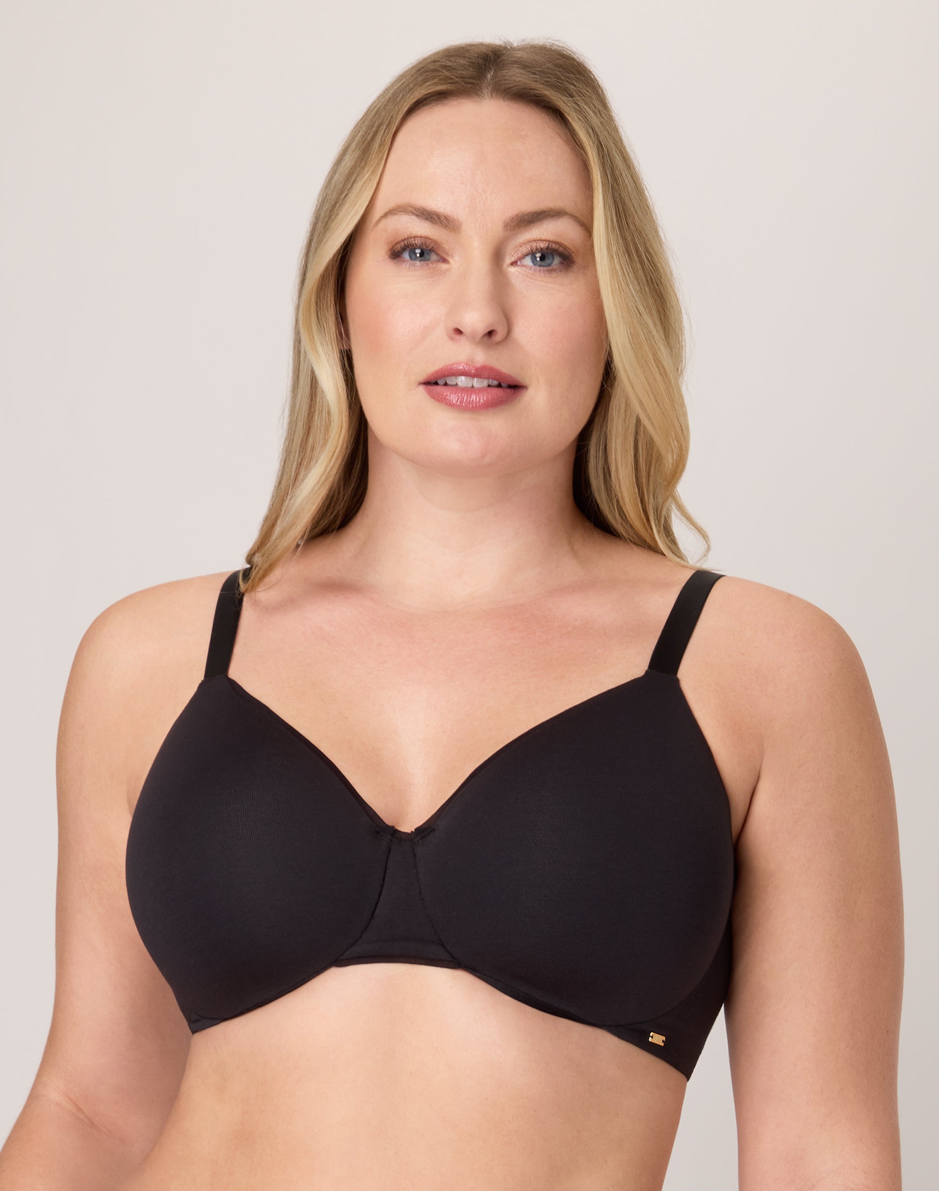 Bali T-Shirt Underwire Bra, Cotton Collection Black 36C