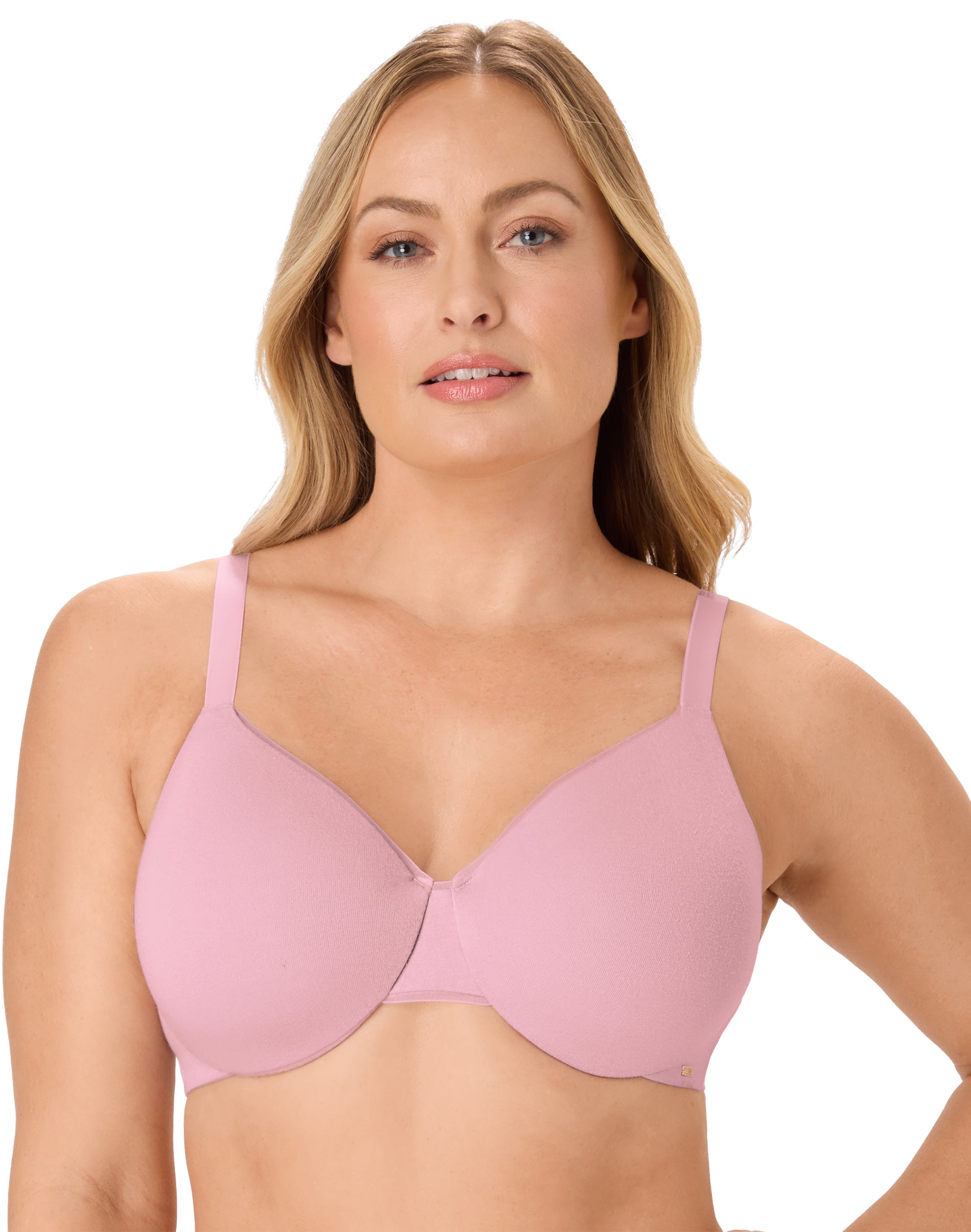 Bali Women's Cotton Collection Underwire T-Shirt Bra DF3421 - Sugarplum Purple