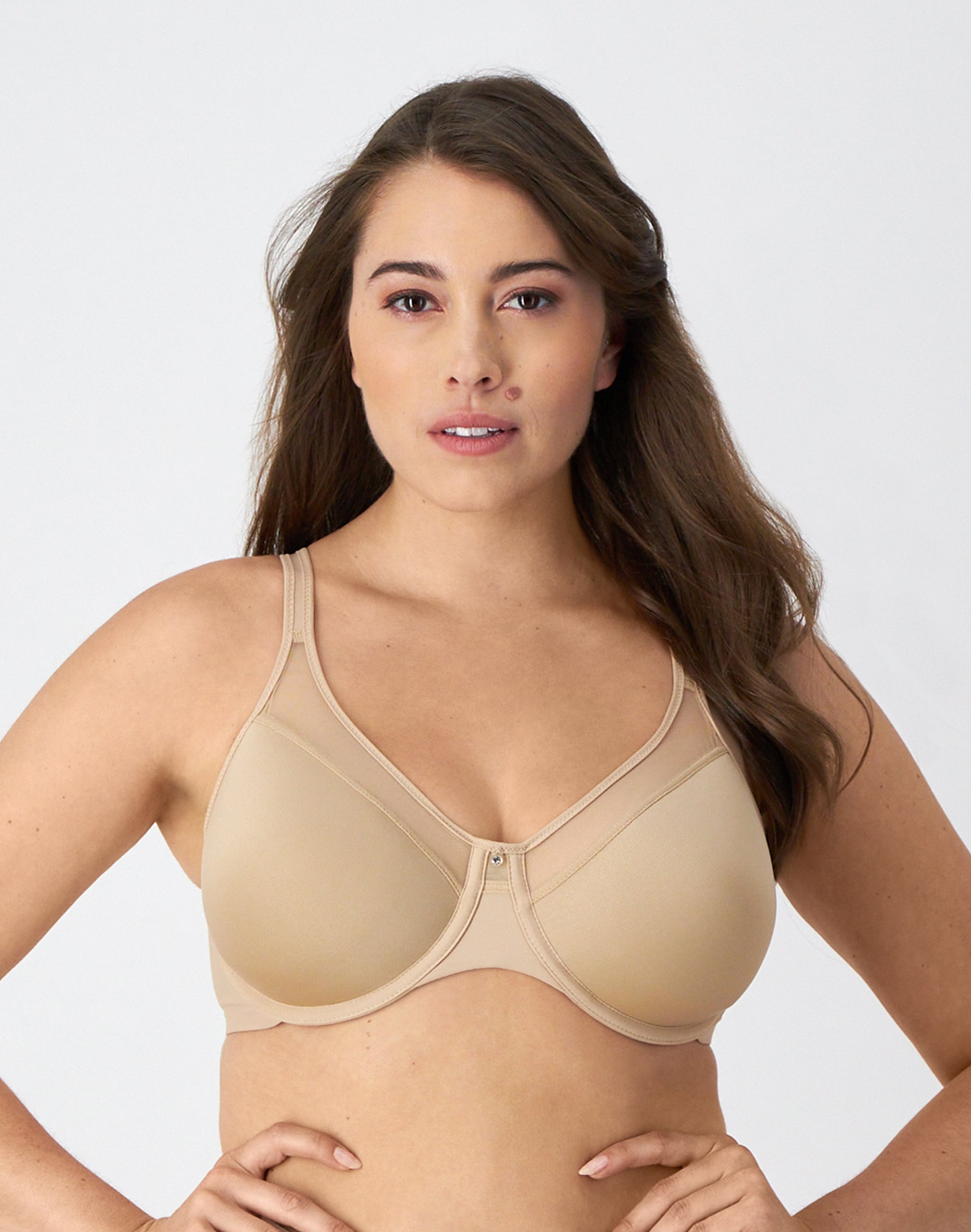 Bali One Smooth U Ultra Light Underwire Bra, Smoothing, Spacer Cups Nude 38D