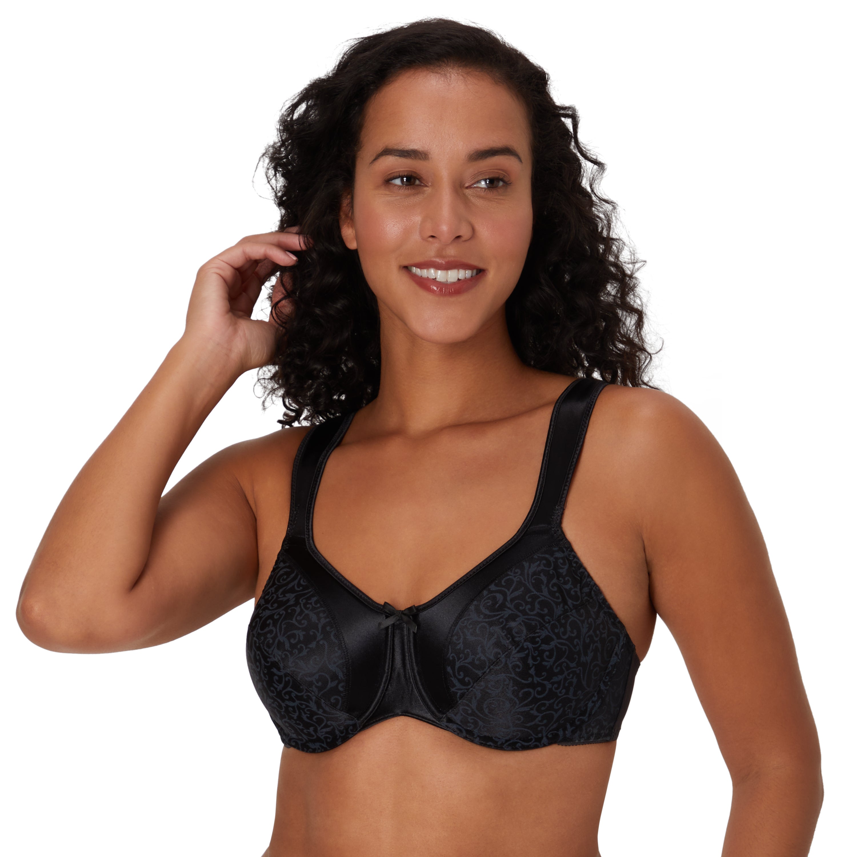 Bali Women's Passion For Comfort Seamless Minimizer Underwire Bra - Pull-On, Nylon & Spandex