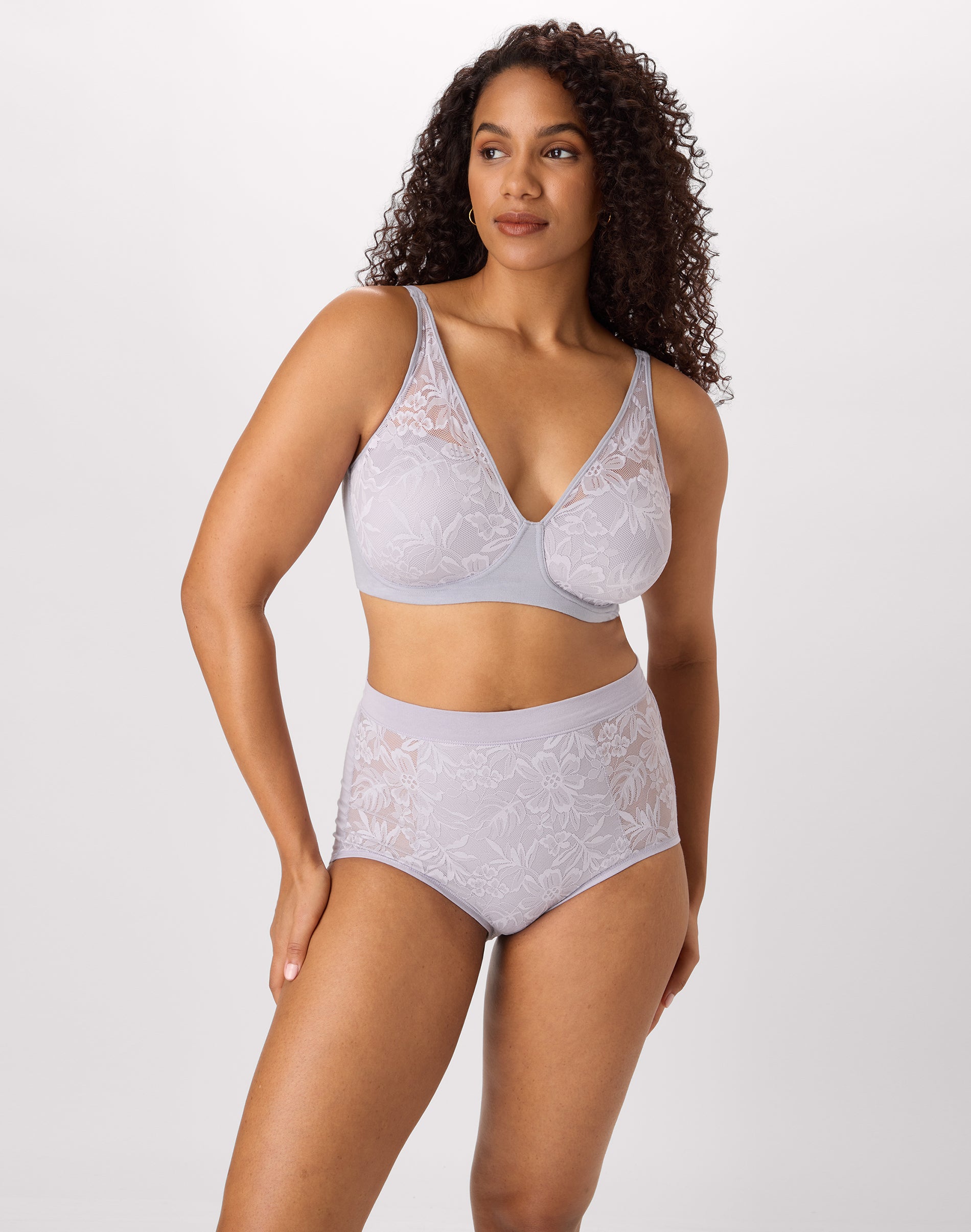 Bali Breathe Cotton Modal Wireless T-Shirt Bra Whisper Violet XL