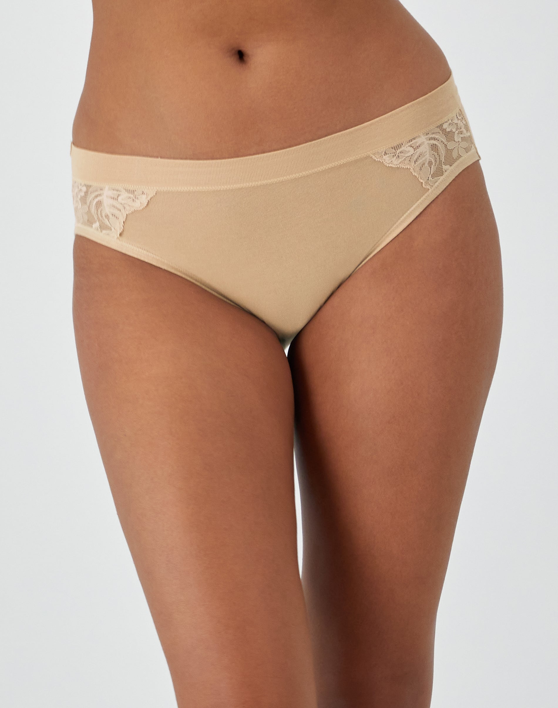 Bali Breathe Lace Hi-Cut Almond XL Women's