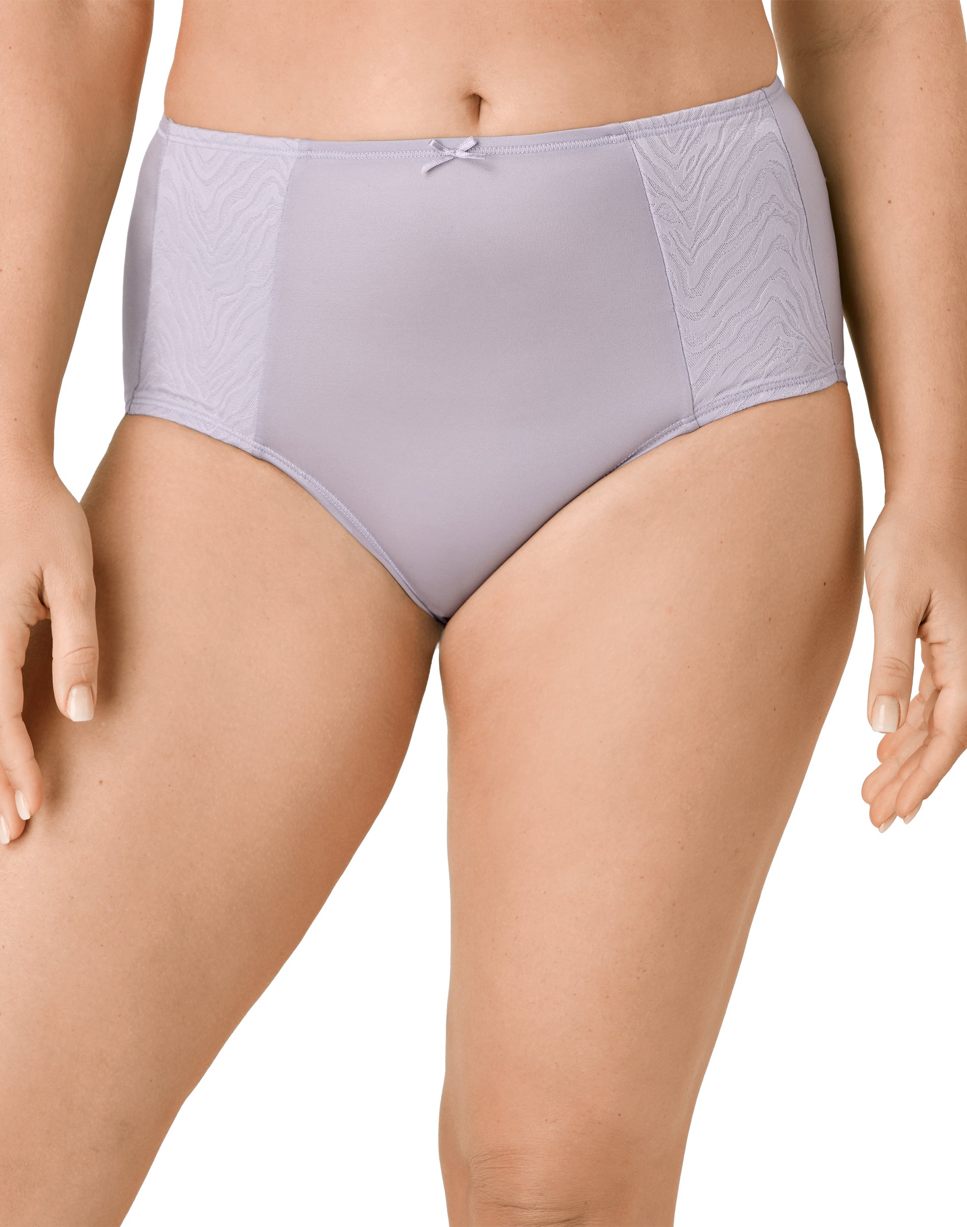 Bali Double Support Brief Whisper Violet Zebra 10 Women's