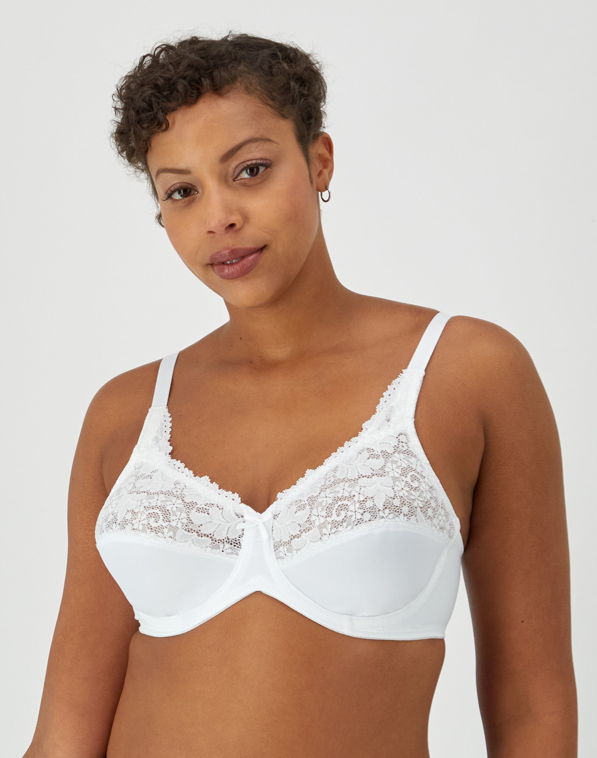 Lilyette by Bali Minimizer Underwire Bra White 36DDD